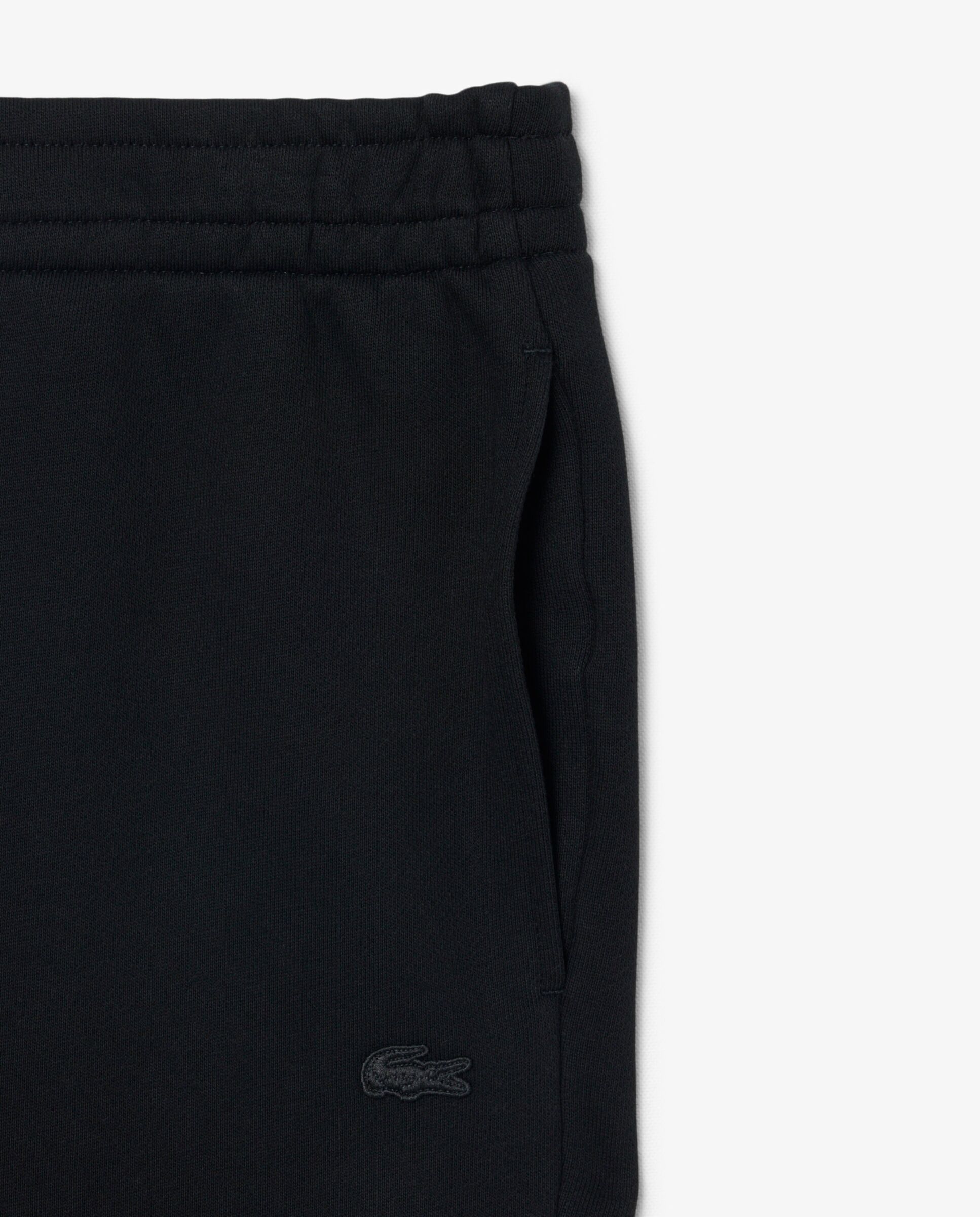 Pantalón unisex de chándal unisex de felpa de corte amplio en marrón - Lacoste - Negro Negro-5