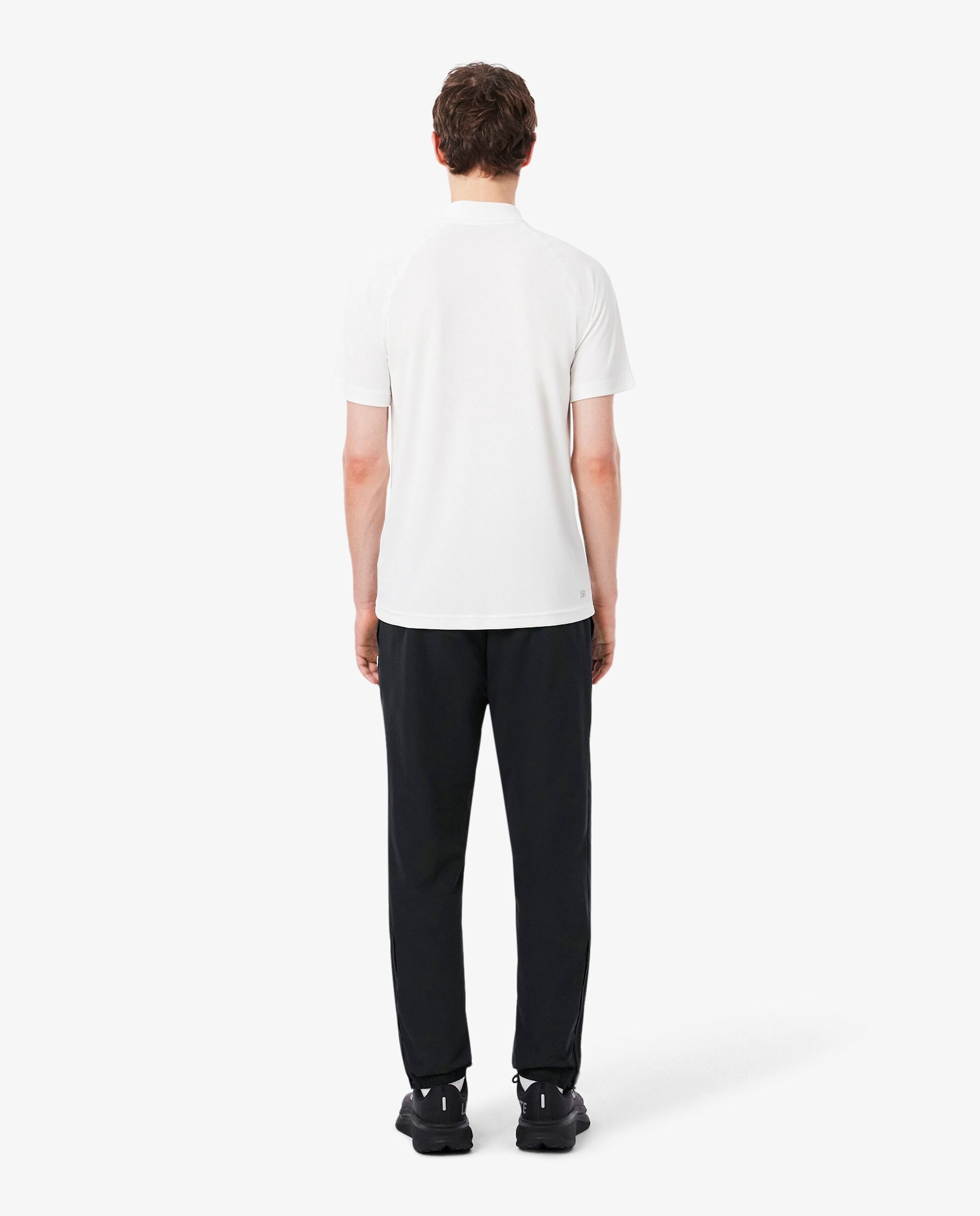 Pantalón de hombre de chándal de hombre deportivo hidrófugo con ribete en contraste en - Lacoste - Blanco Blanco-2