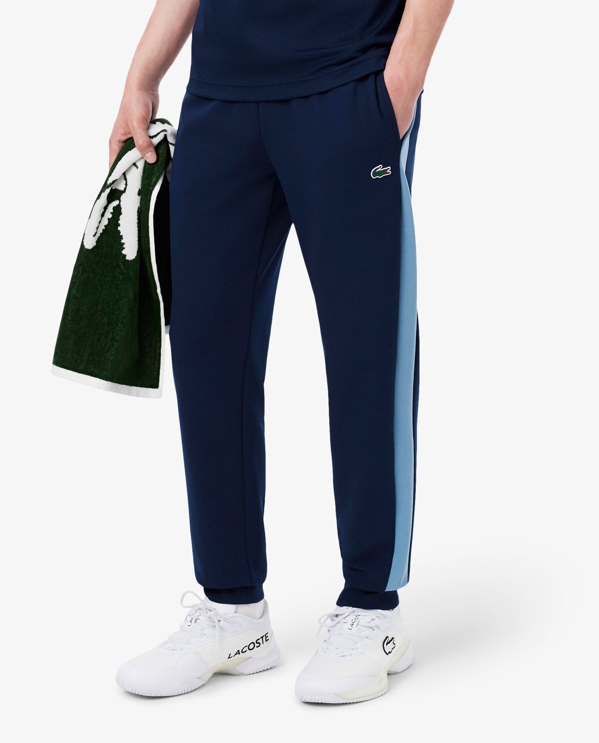 Pantalón de hombre de chándal de hombre deportivo en negro - Lacoste - Azul oscuro Azul oscuro-3