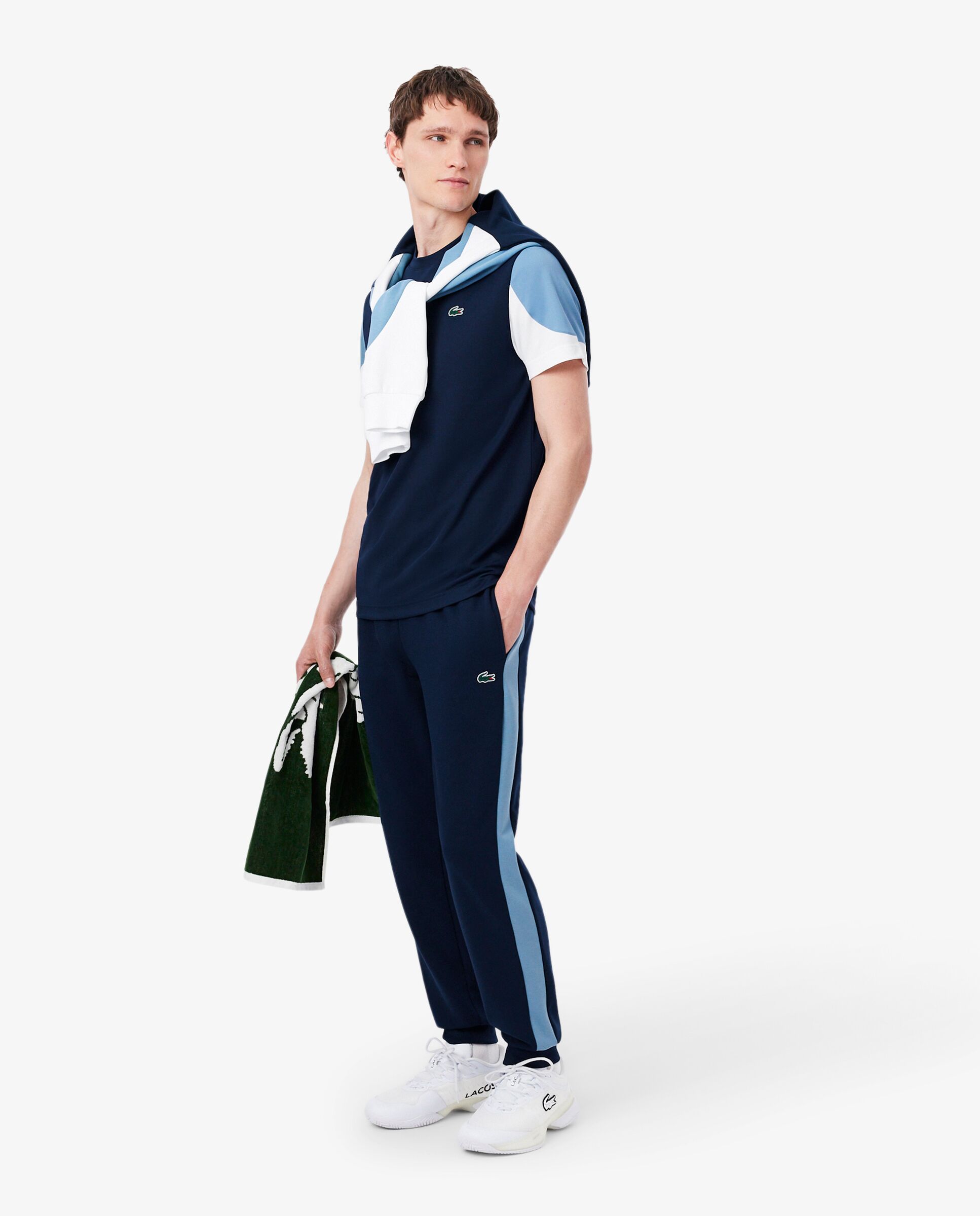 Pantalón de hombre de chándal de hombre deportivo en negro - Lacoste - Azul oscuro Azul oscuro-4