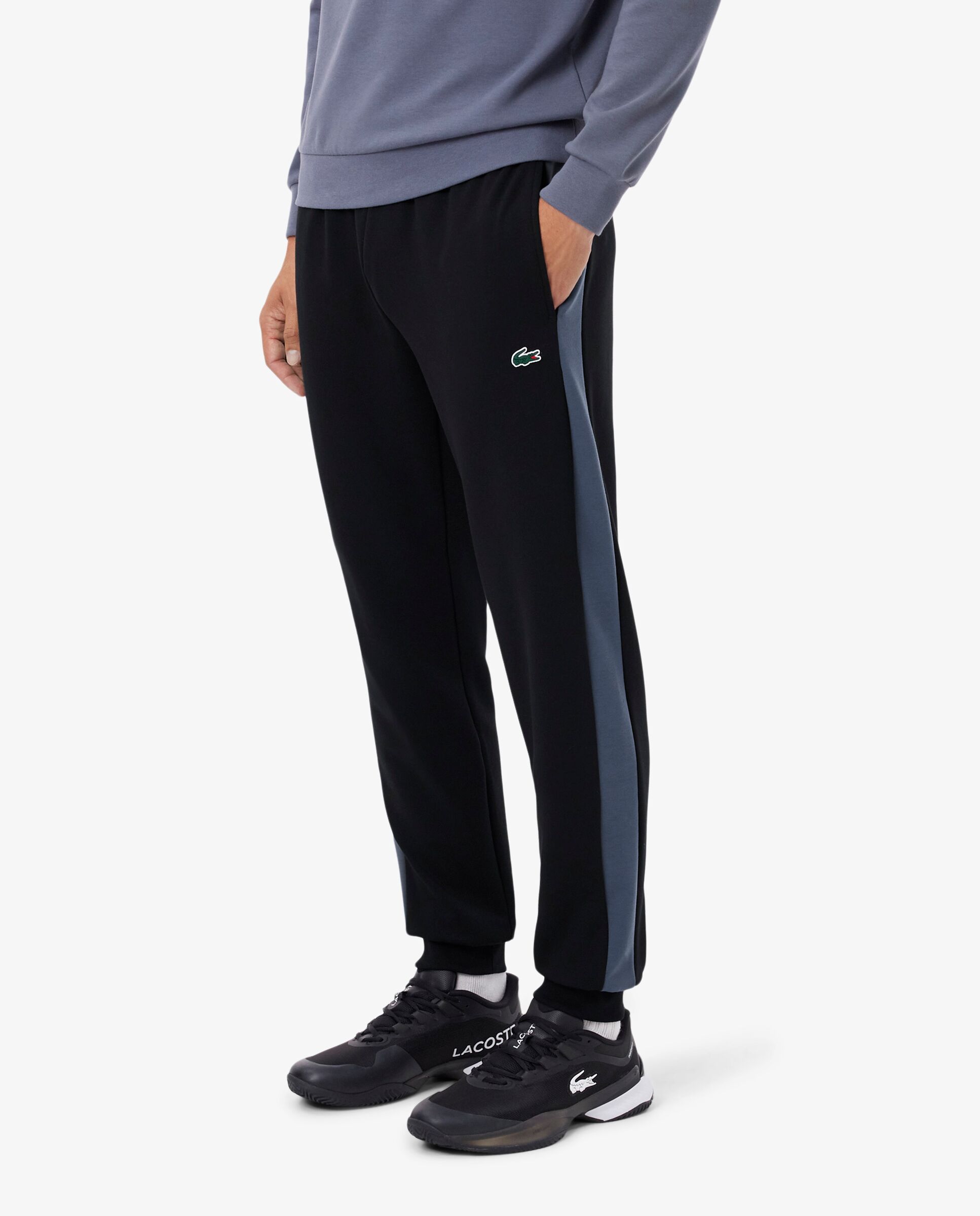 Pantalón de hombre de chándal de hombre deportivo en - Lacoste - Negro Negro-3