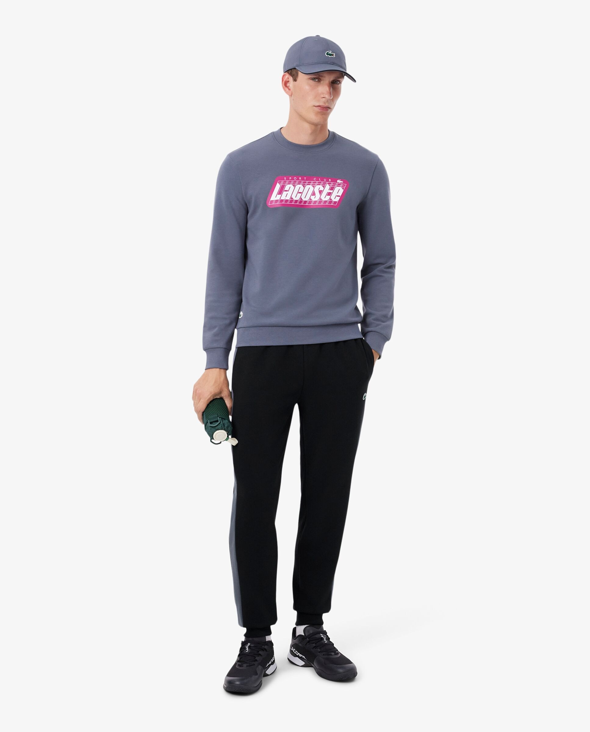 Pantalón de hombre de chándal de hombre deportivo en - Lacoste - Negro Negro-4