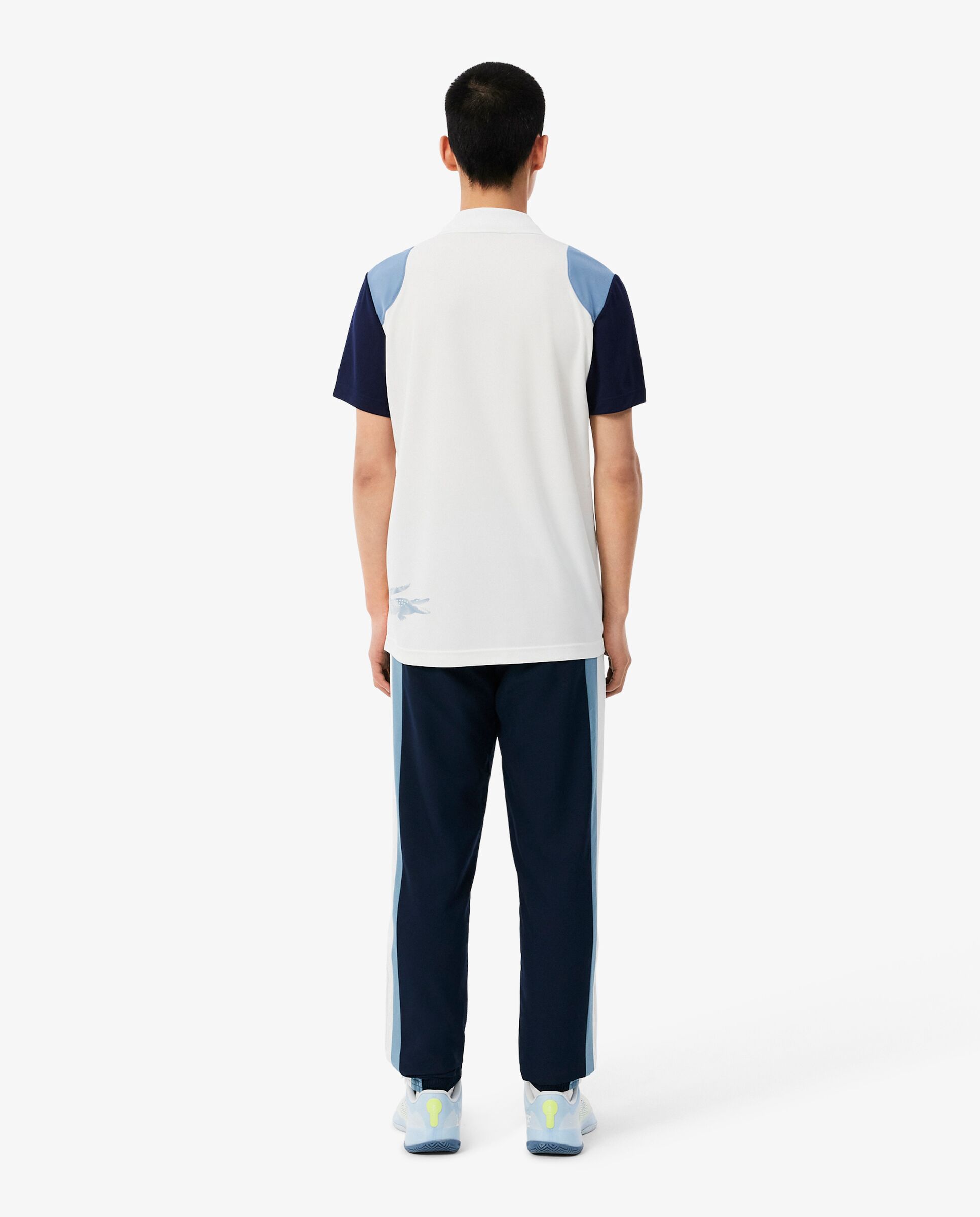 Pantalón de hombre de chándal de hombre deportivo con bloques de color en gris - Lacoste - Azul Azul-2