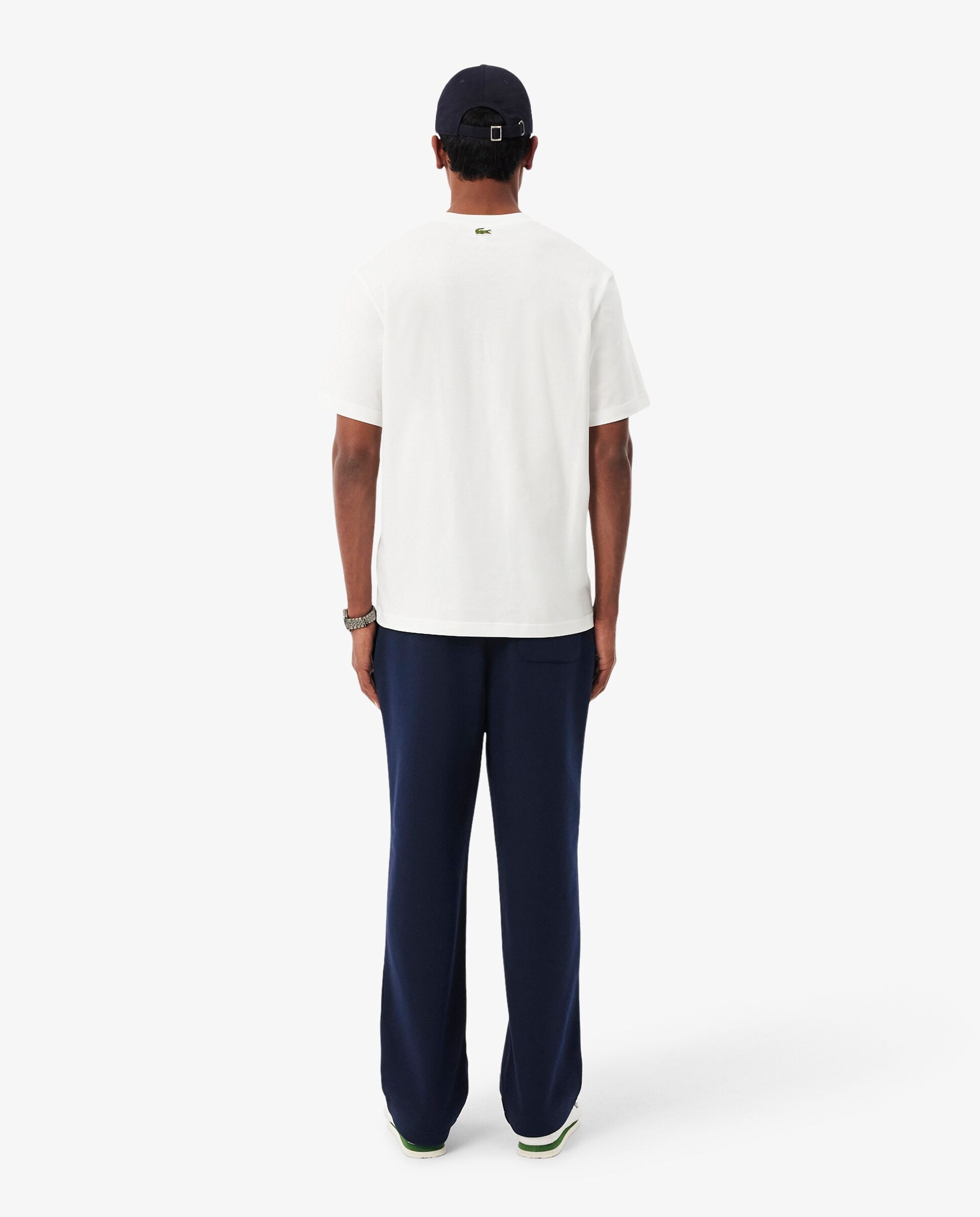 Imagen 2 de Pantalón de hombre de chándal de hombre de felpa de corte holgado en negro - Lacoste - Azul marino Azul marino