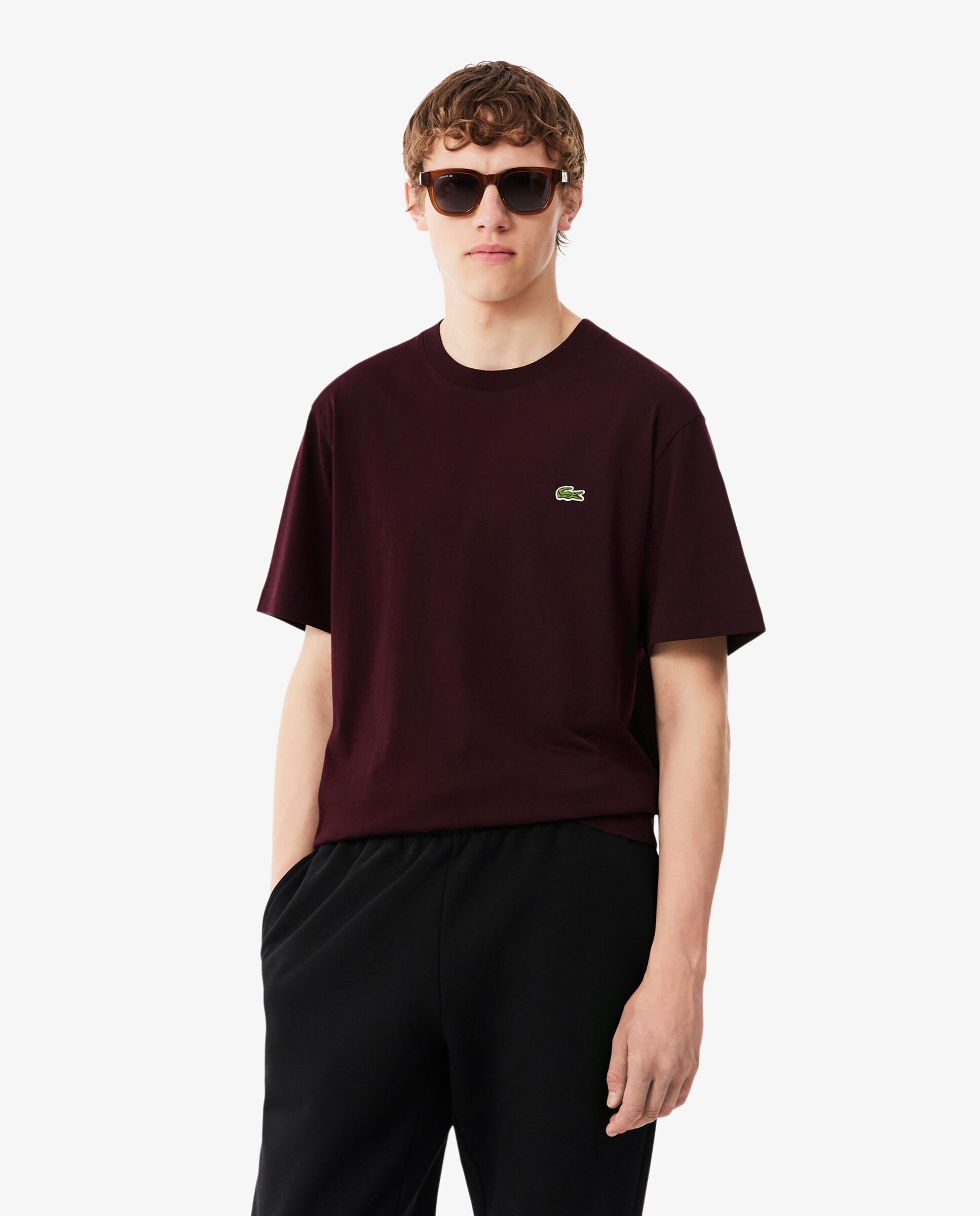 Imagen 0 de Camiseta de hombre de algodón de manga corta Marrón