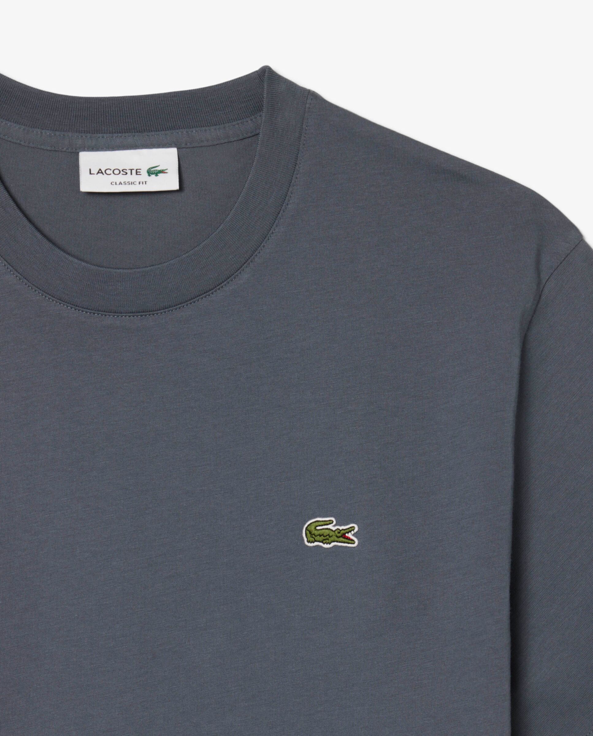 Camiseta de hombre de algodón de manga corta - Lacoste - Gris Gris-5
