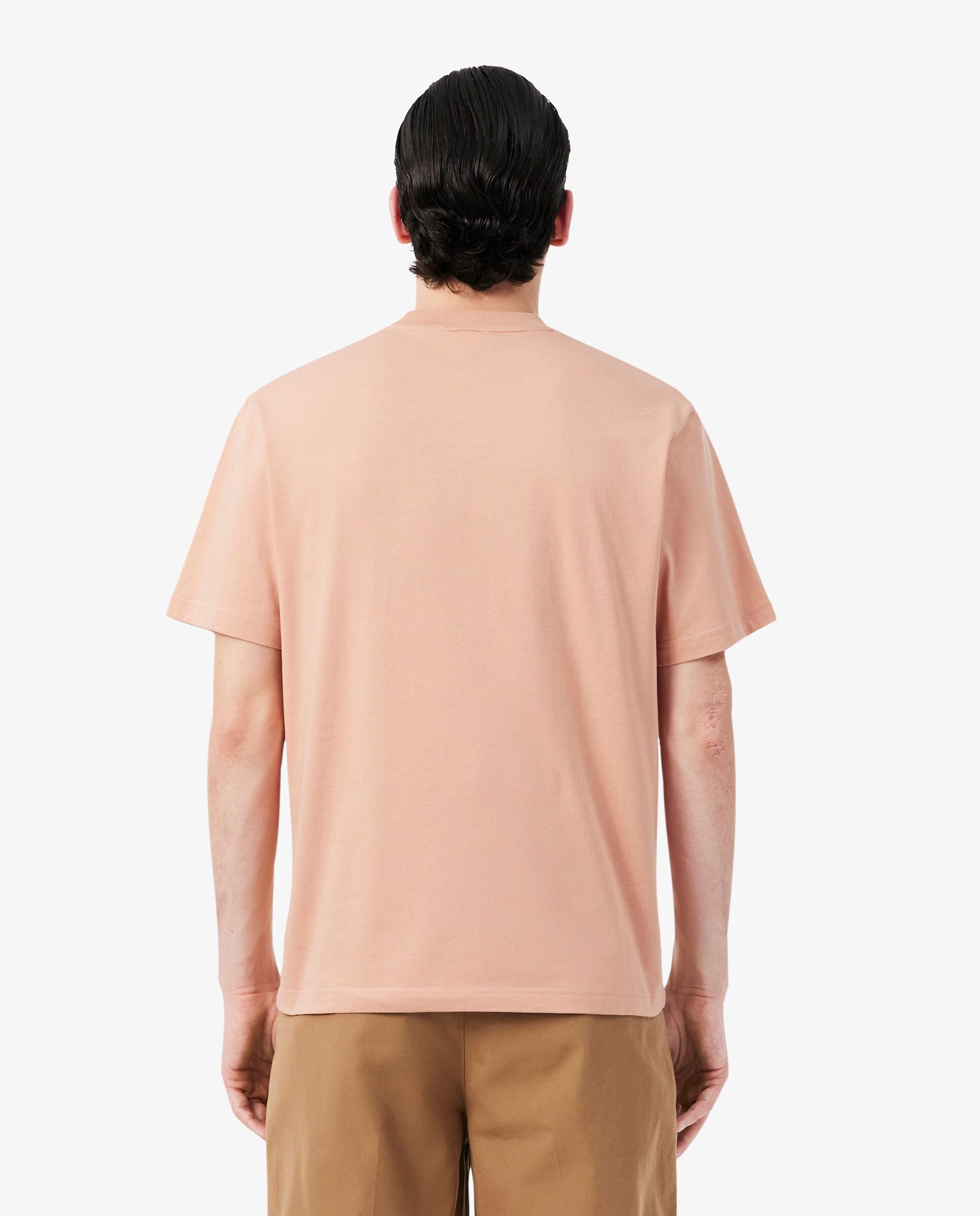 Camiseta de hombre de algodón de manga corta - Lacoste - Rosa Rosa-2