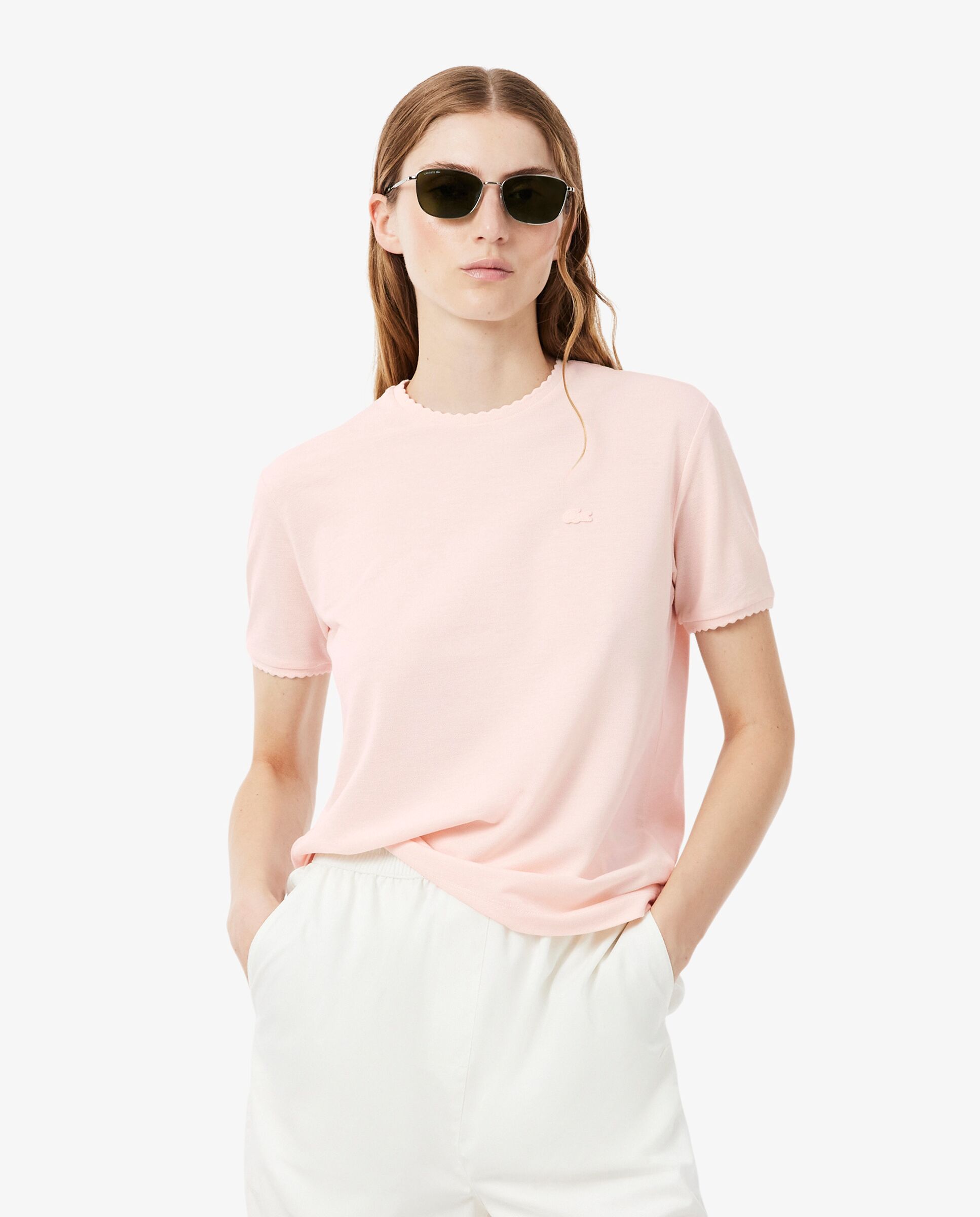 En rosa de manga corta - Lacoste - Rosa Rosa-1