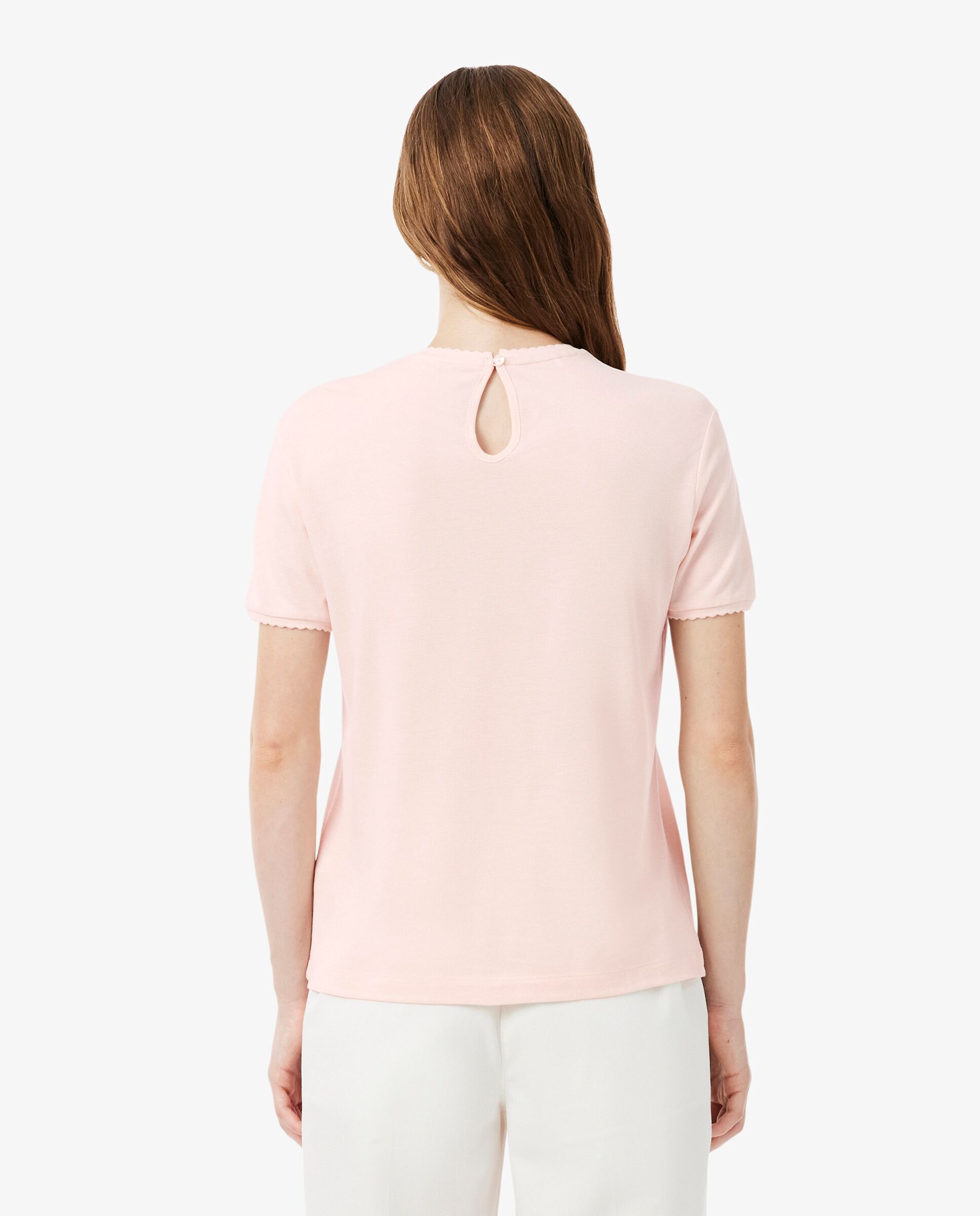 En rosa de manga corta - Lacoste - Rosa Rosa-2