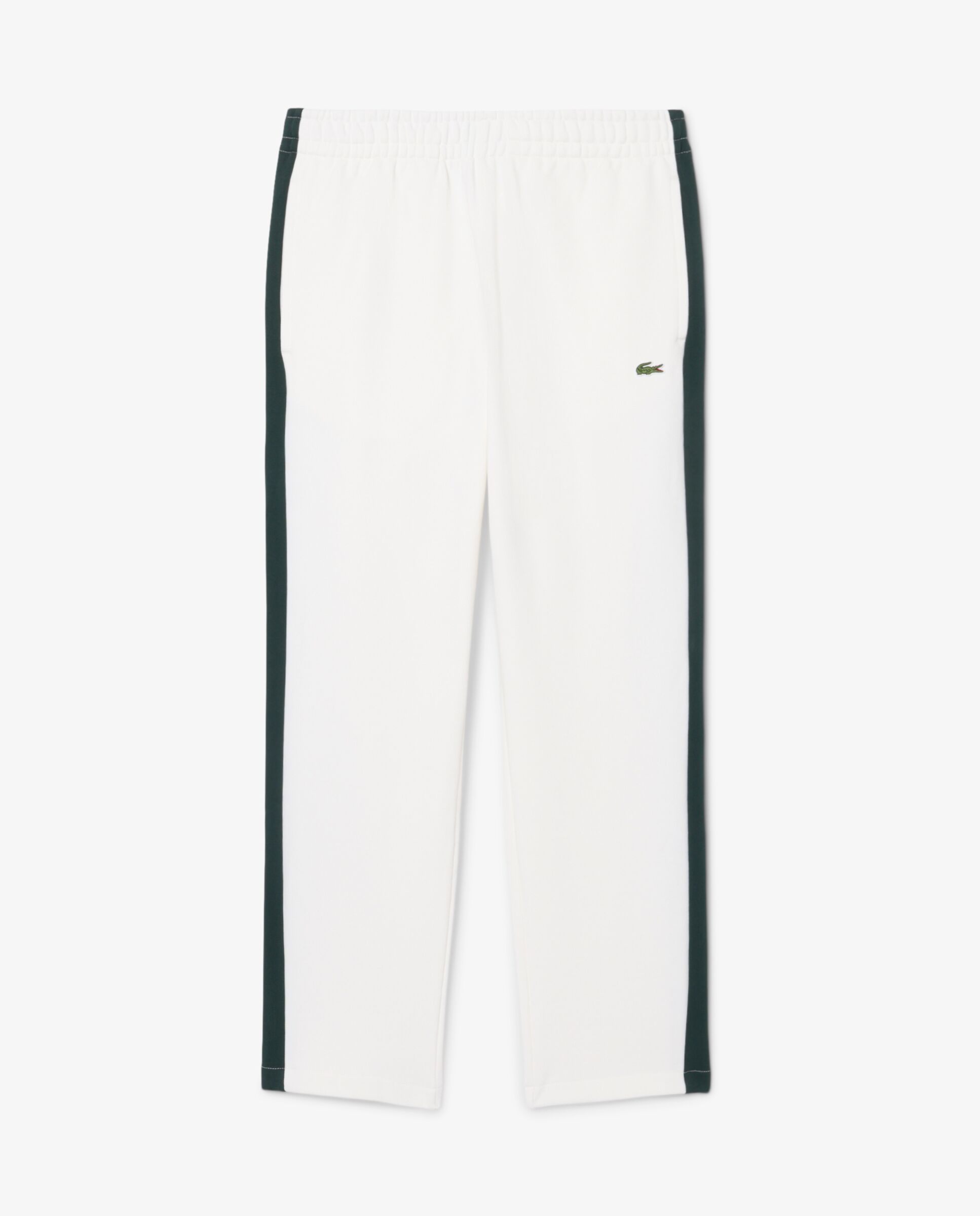 Pantalón de hombre de chándal de hombre con bloques de color en - Lacoste - Blanco Verde-6