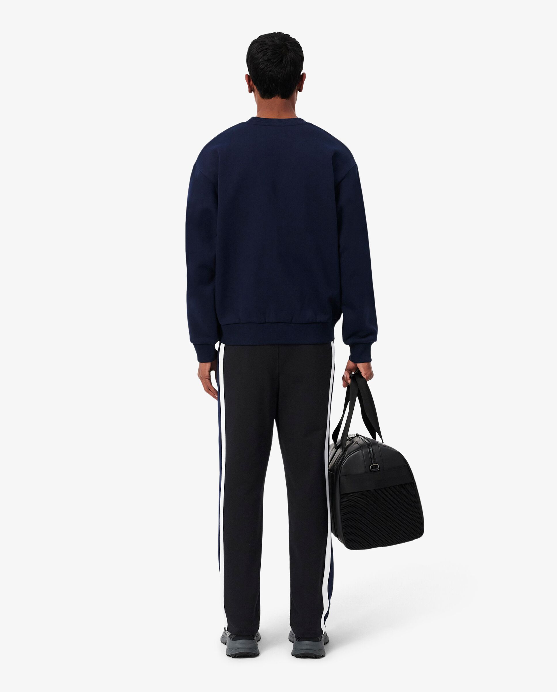 Pantalón de hombre de chándal de hombre con bloques de color en blanco - Lacoste - Negro Negro-2
