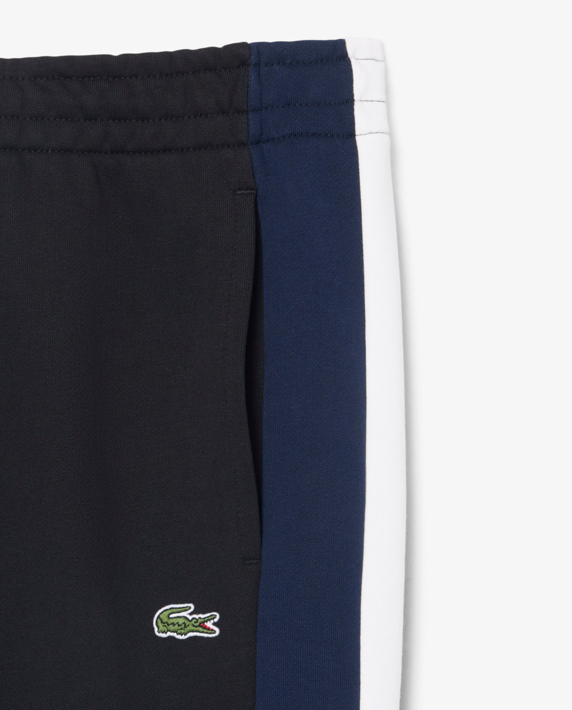 Pantalón de hombre de chándal de hombre con bloques de color en blanco - Lacoste - Negro Negro-5