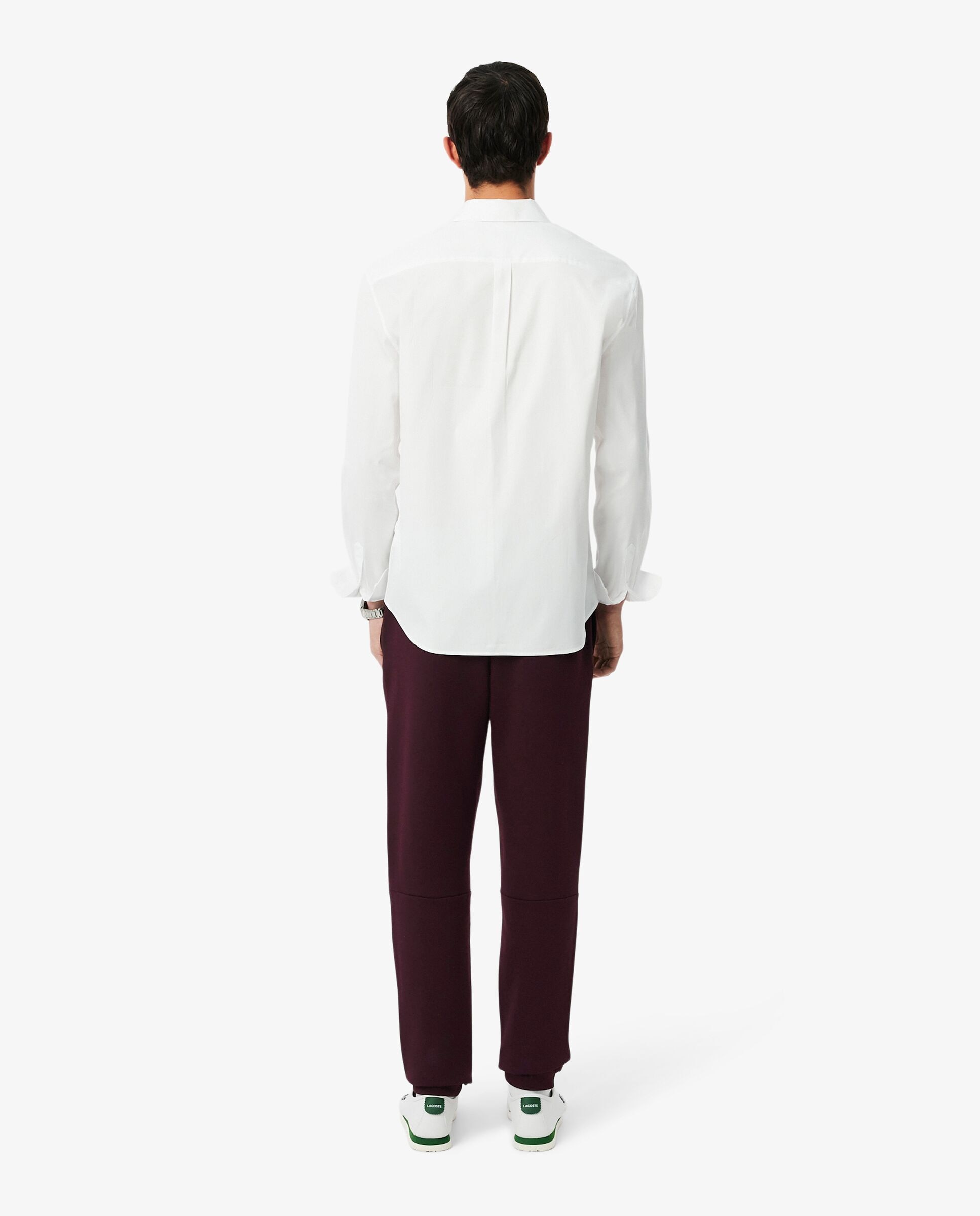 Pantalón de hombre de chándal con ribete de logotipo - Lacoste - Marrón Marrón-2