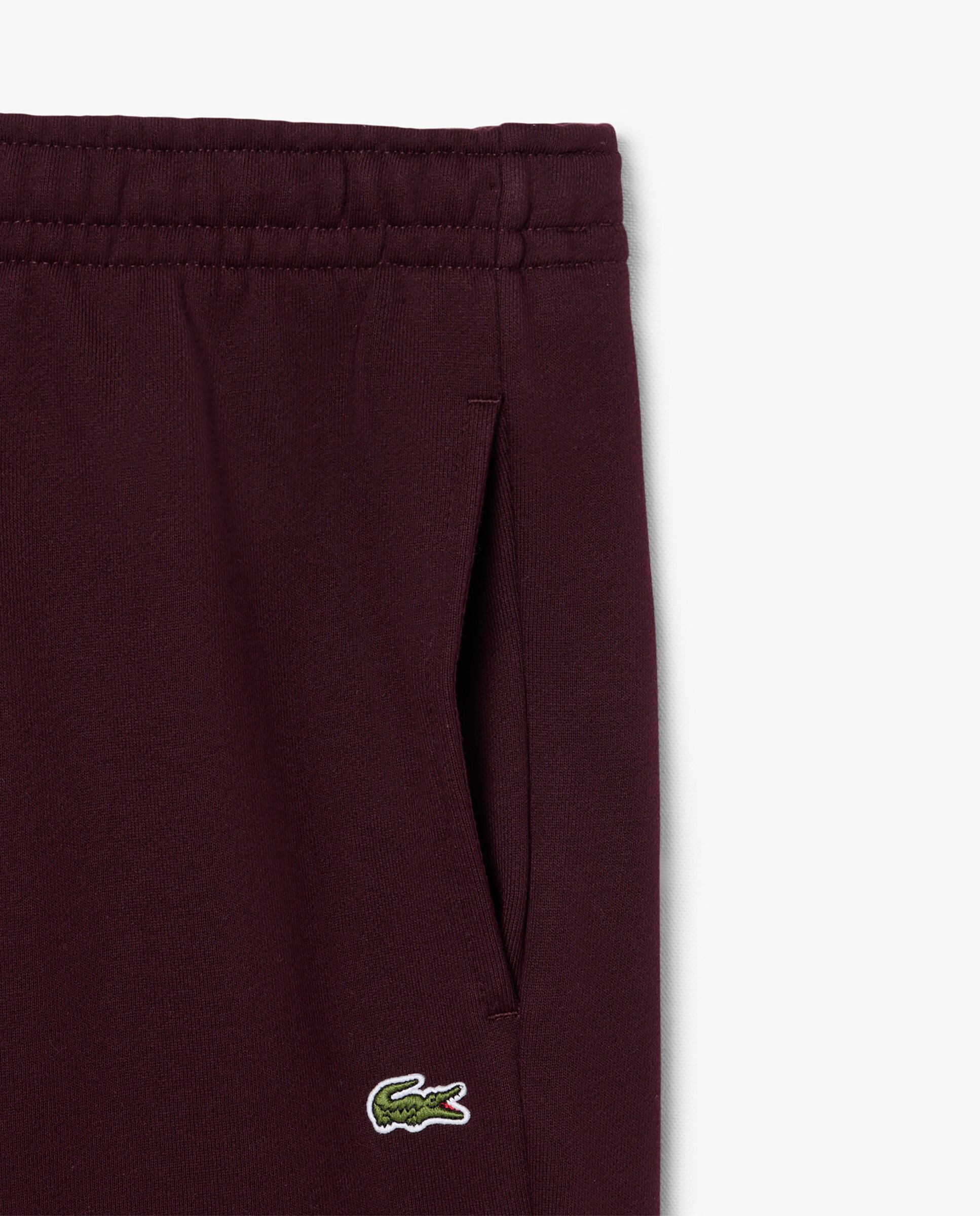 Pantalón de hombre de chándal con ribete de logotipo - Lacoste - Marrón Marrón-5
