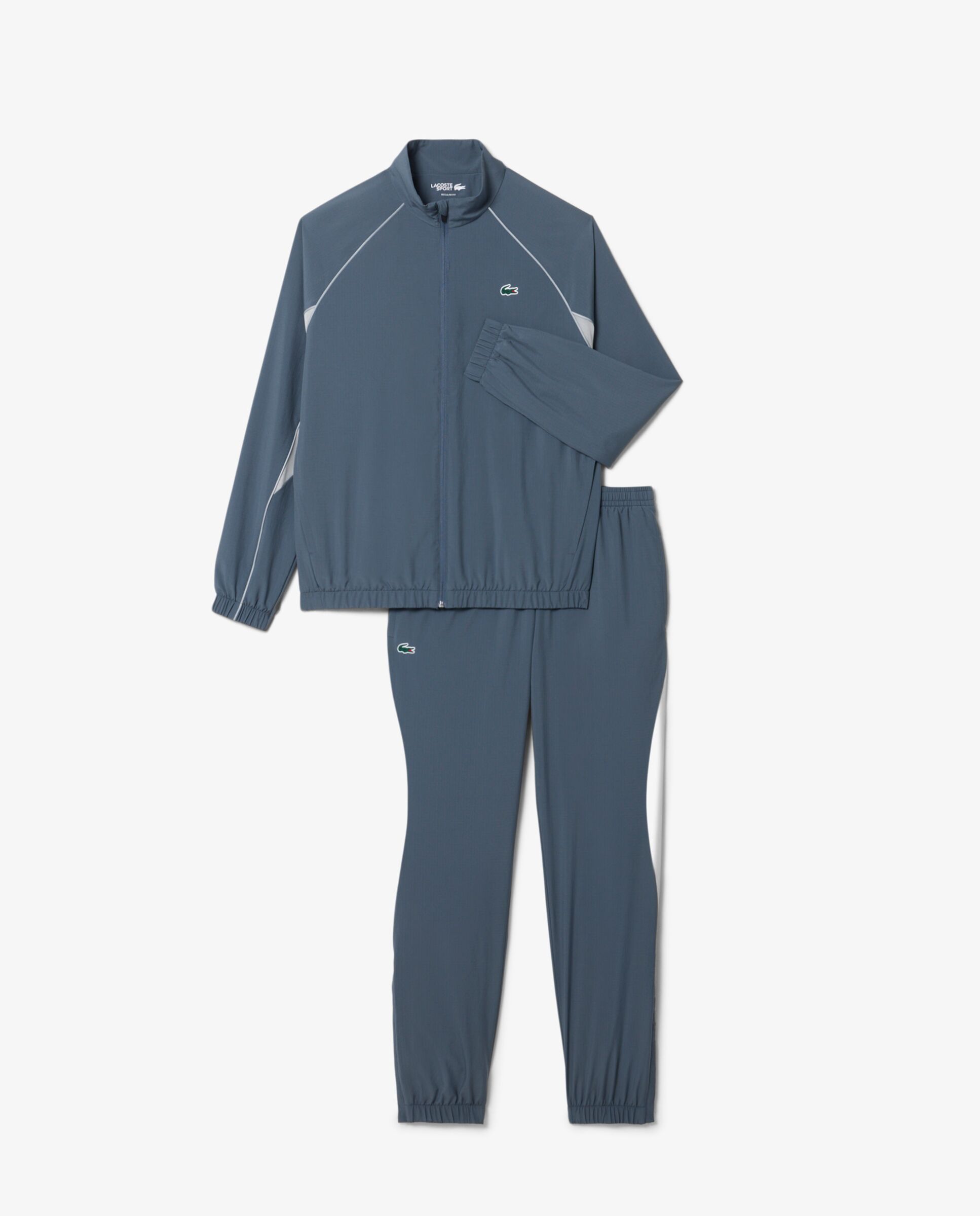 Chándal de hombre de tenis con ribete en contraste en negro - Lacoste - Gris Gris-6