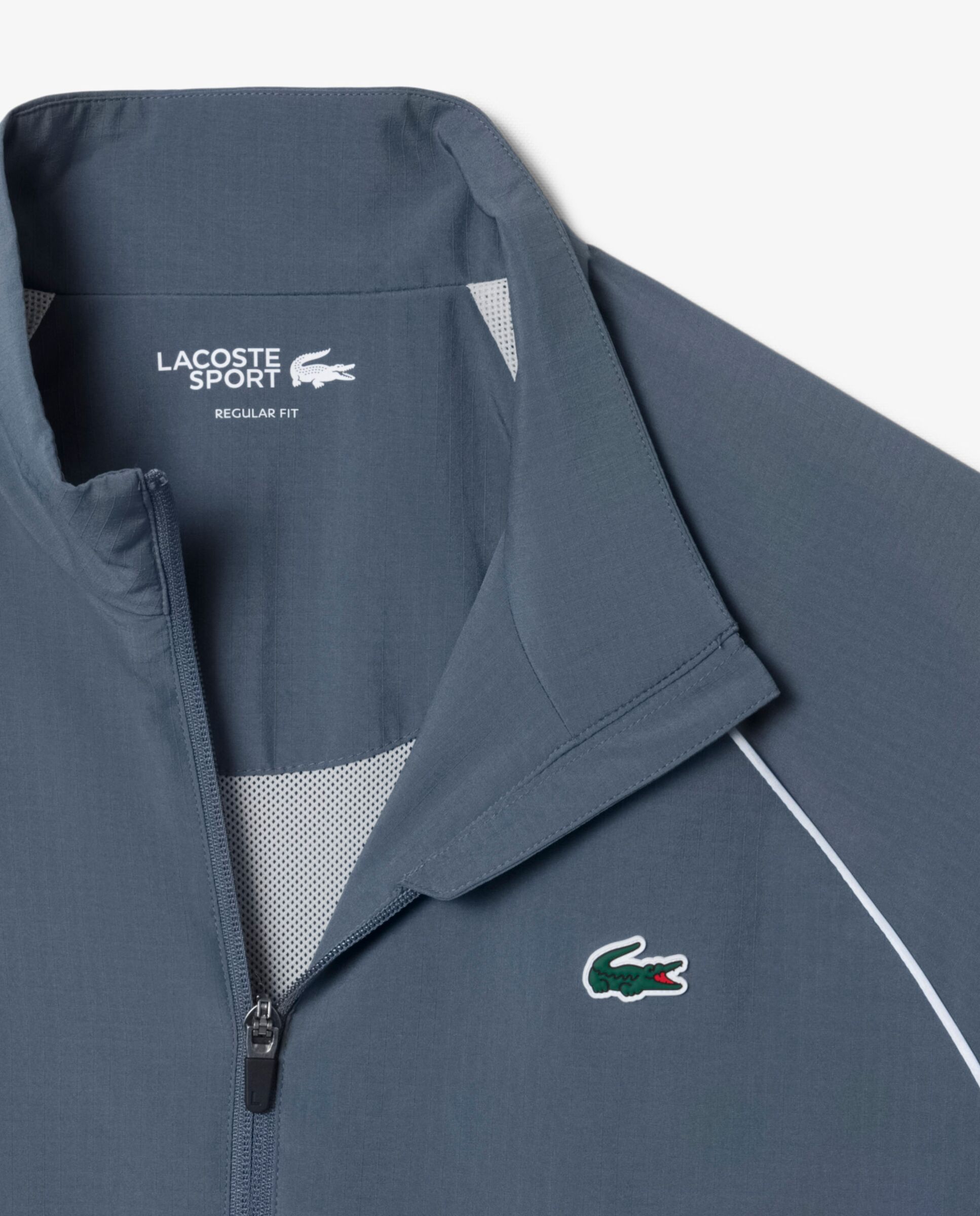 Chándal de hombre de tenis con ribete en contraste en negro - Lacoste - Gris Gris-5