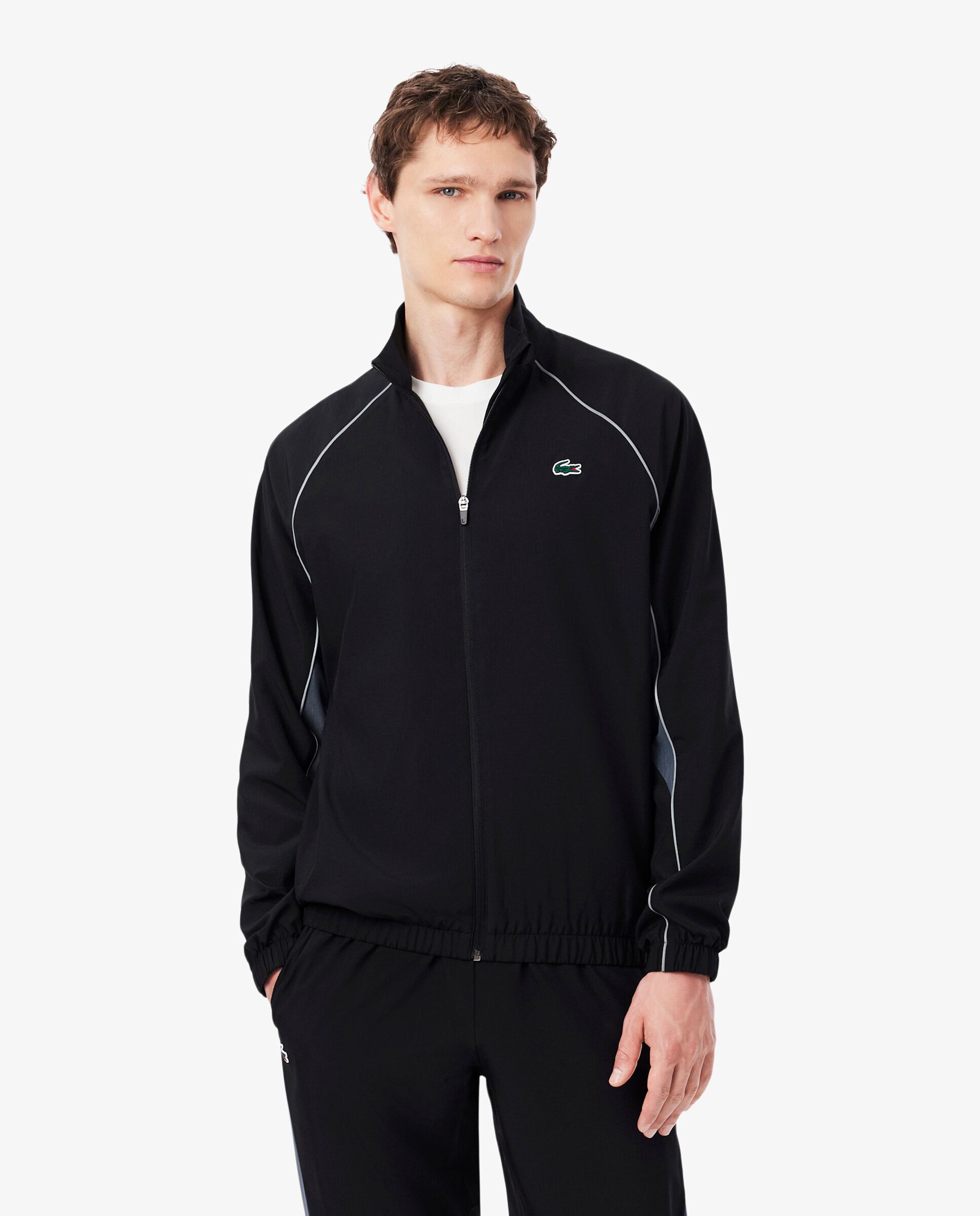 Chándal de hombre de tenis con ribete en contraste en - Lacoste - Negro Negro-3
