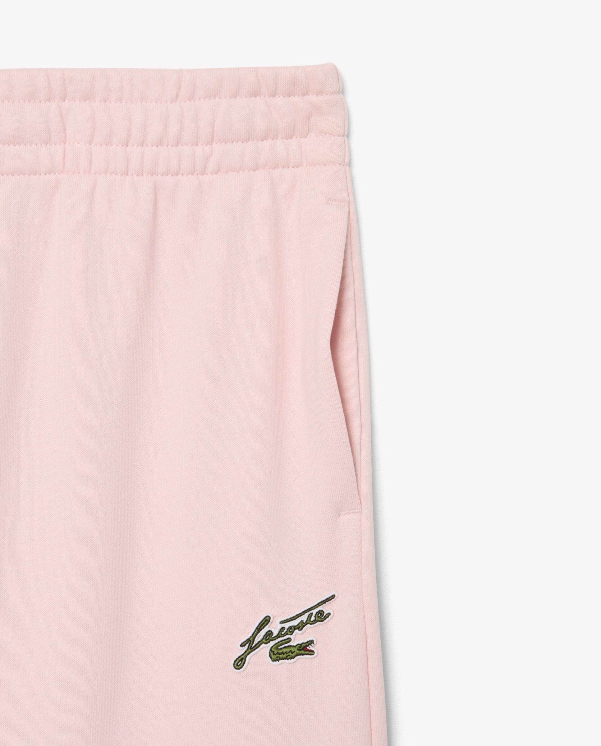 Pantalón de mujer de chándal acampanado de felpa en - Lacoste - Rosa Rosa-5