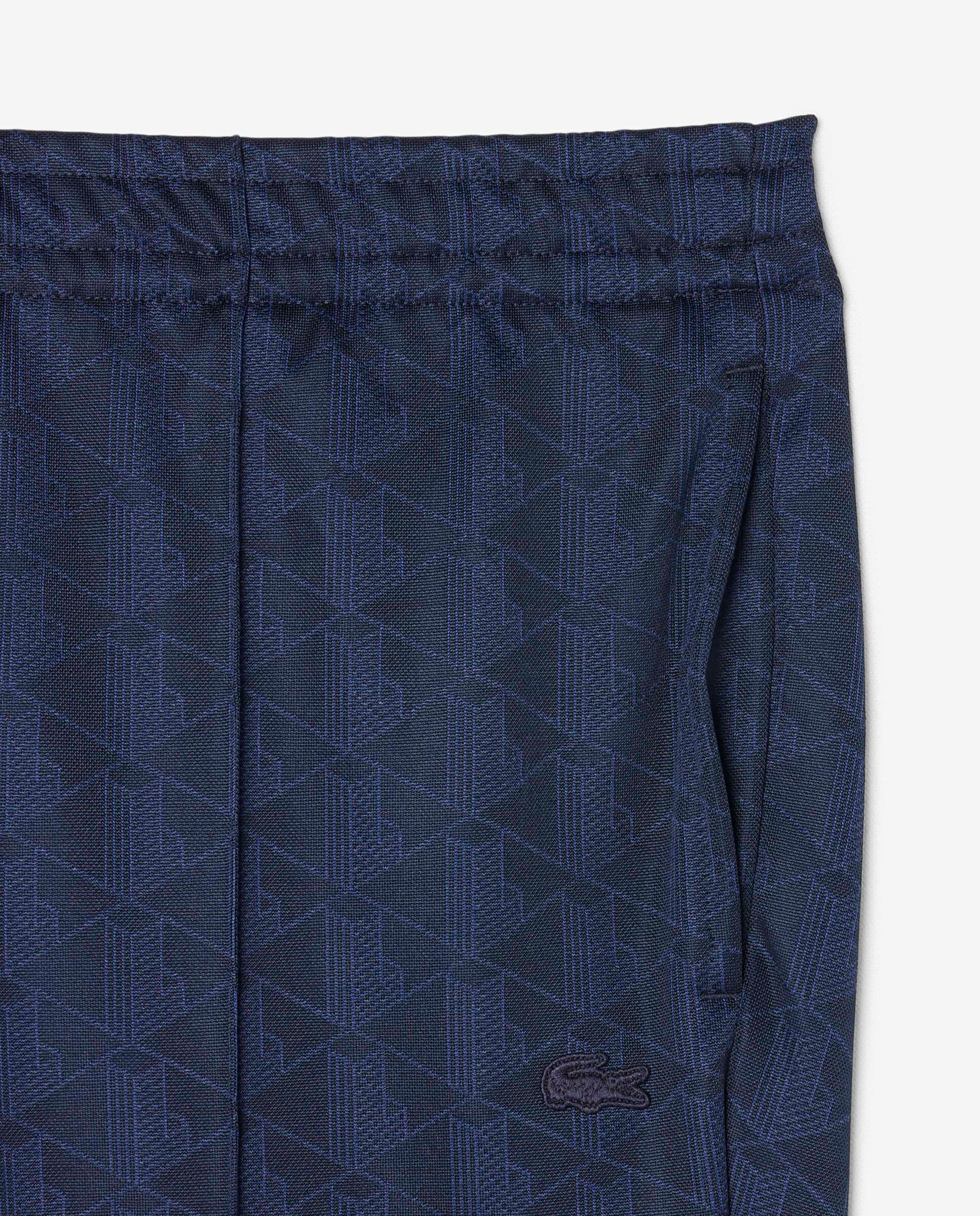 Imagen 5 de Pantalón de hombre de chándal de hombre de jacquard con monograma en azul - Lacoste - Azul marino Azul marino