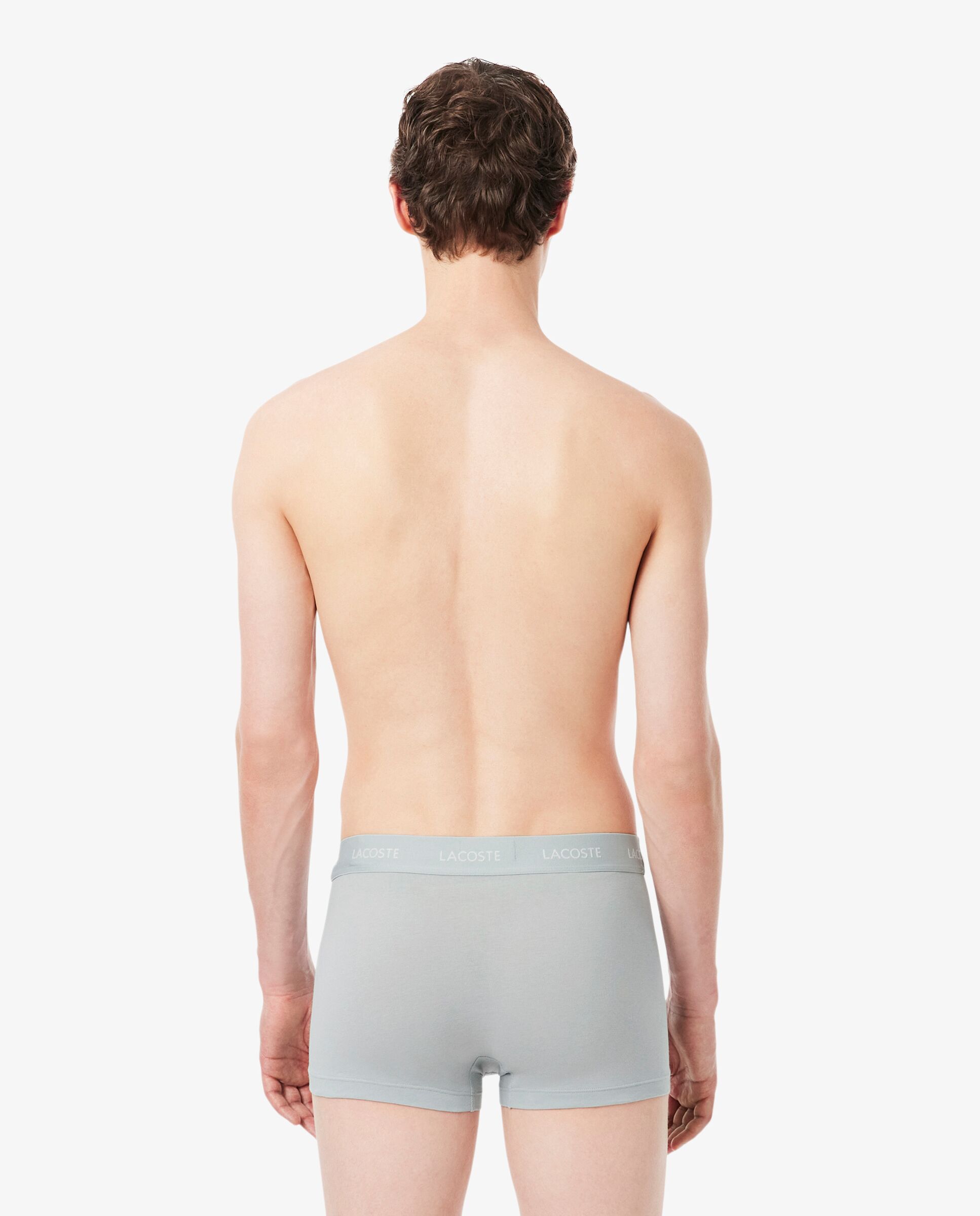 Pack de hombre de 3 calzoncillos de hombre tipo bóxer de hombre elásticos de la marca en - Lacoste - Azul Azul-2