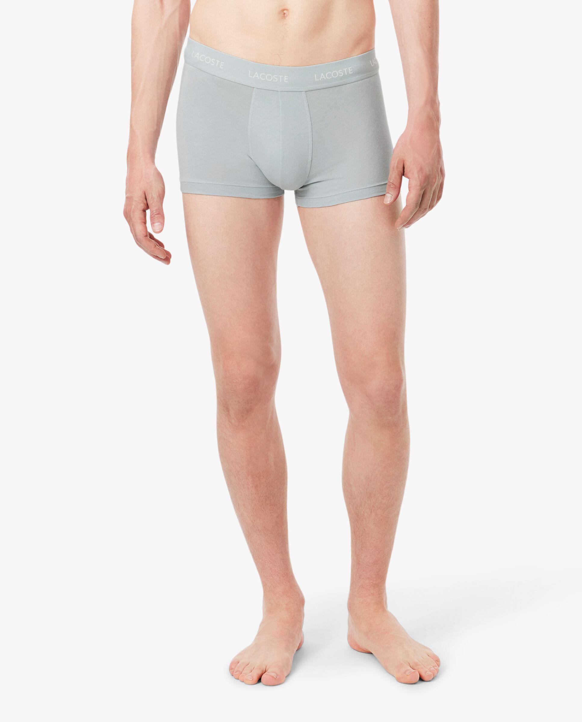 Pack de hombre de 3 calzoncillos de hombre tipo bóxer de hombre elásticos de la marca en - Lacoste - Azul Azul-3