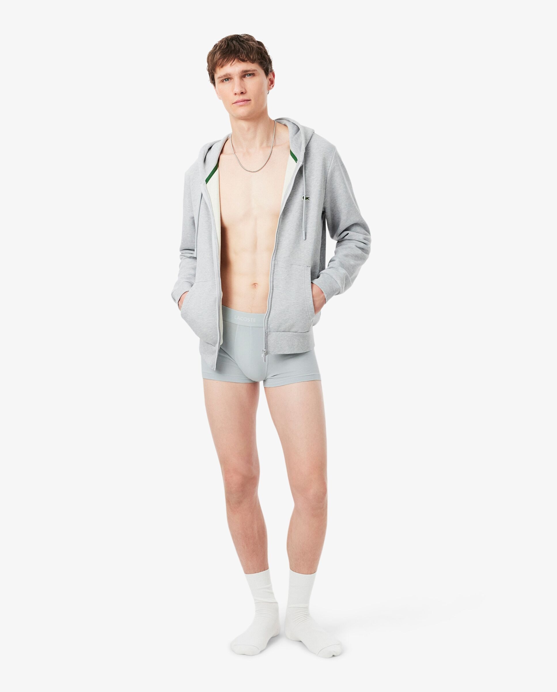 Pack de hombre de 3 calzoncillos de hombre tipo bóxer de hombre elásticos de la marca en - Lacoste - Azul Azul-4