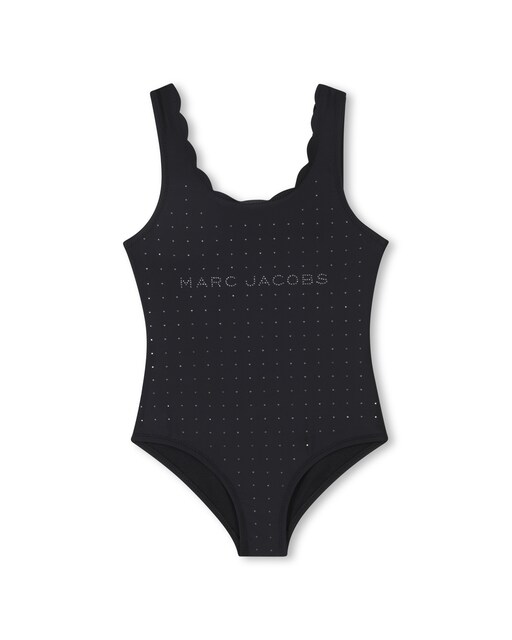 Imagen 0 de Bañador de niña en color negro microestampado