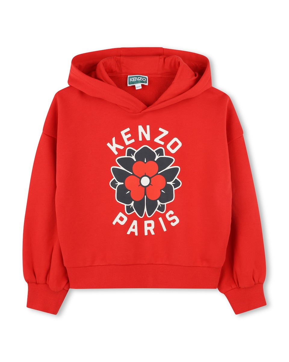 Sudadera de niña en color rojo de algodón · Kenzo Kids · El Corte