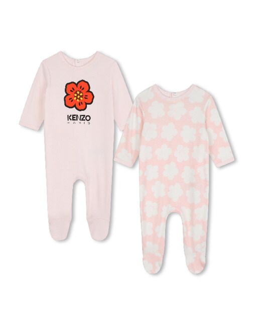 Imagen 0 de Pack de 2 pijamas de bebé 100% algodón con cierre trasero