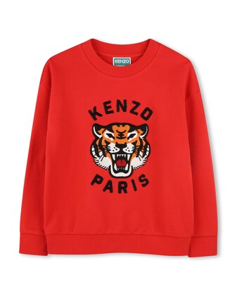 Sudadera de niño de algodón con bordado frontal · Kenzo Kids · El