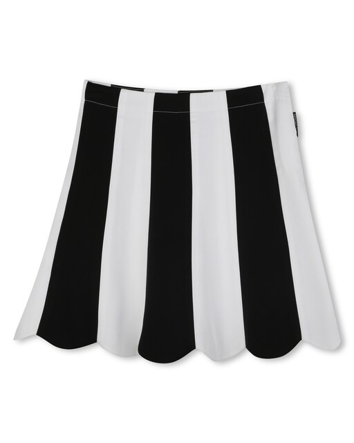 Imagen 0 de Falda de niña en color negro con rayas
