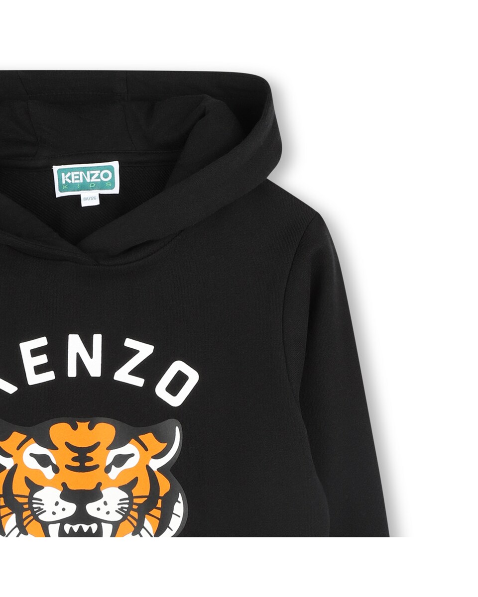 Sudadera de niño en color negro de algodón · Kenzo Kids · El Corte