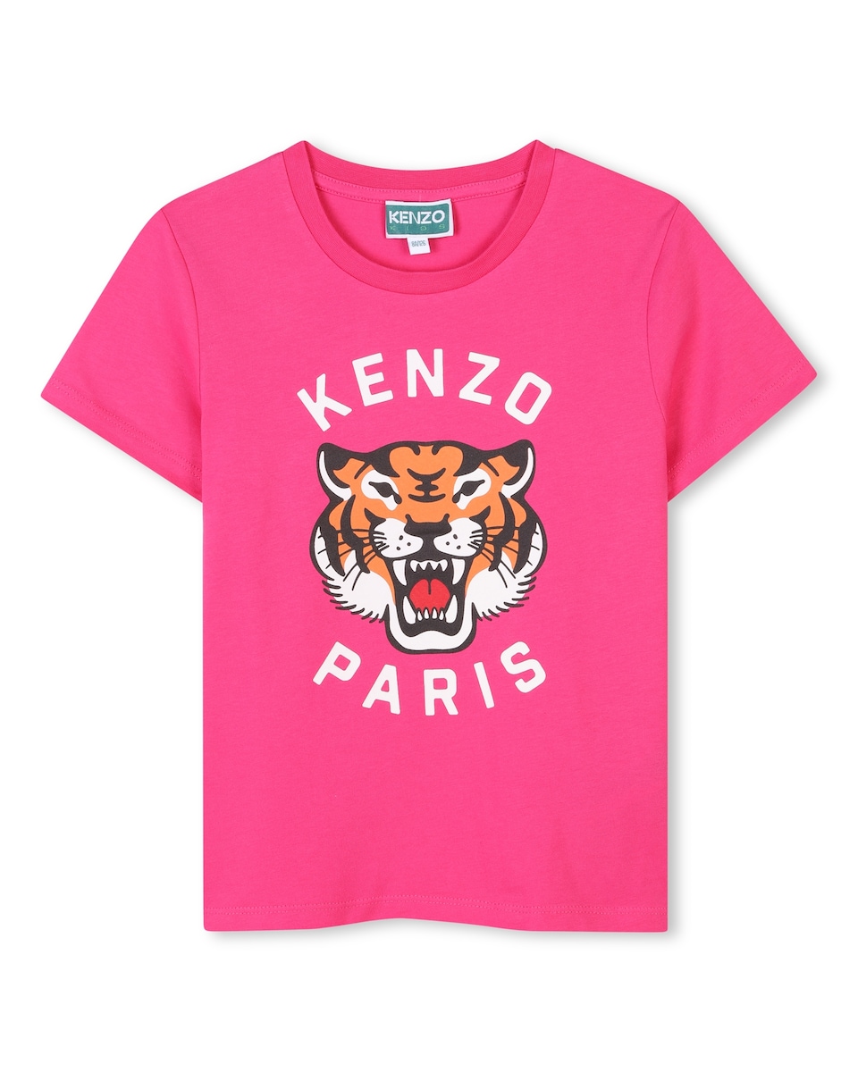 Camiseta de niña en color rosa de algodón · Kenzo Kids · El Corte