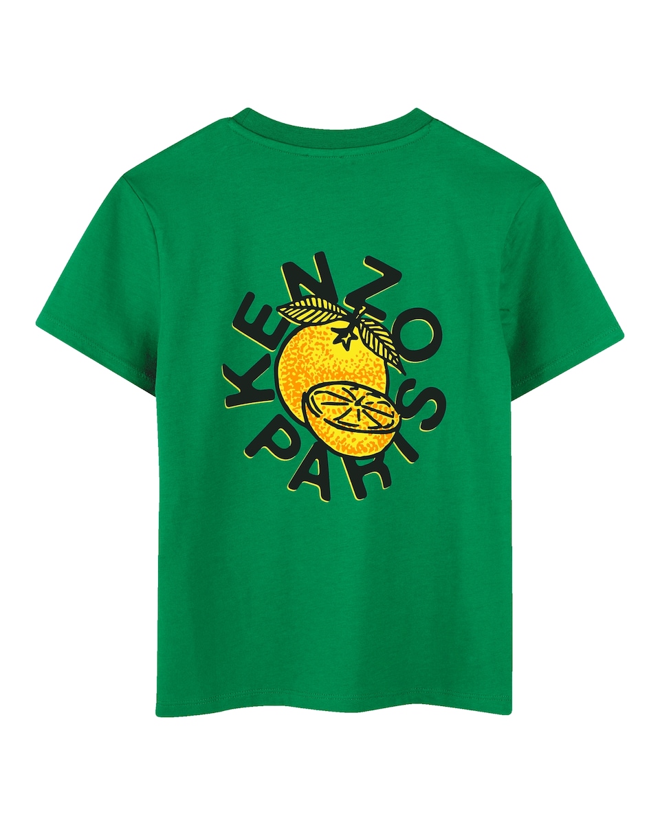 Camiseta de niño en color verde de algodón · Kenzo Kids · El Corte