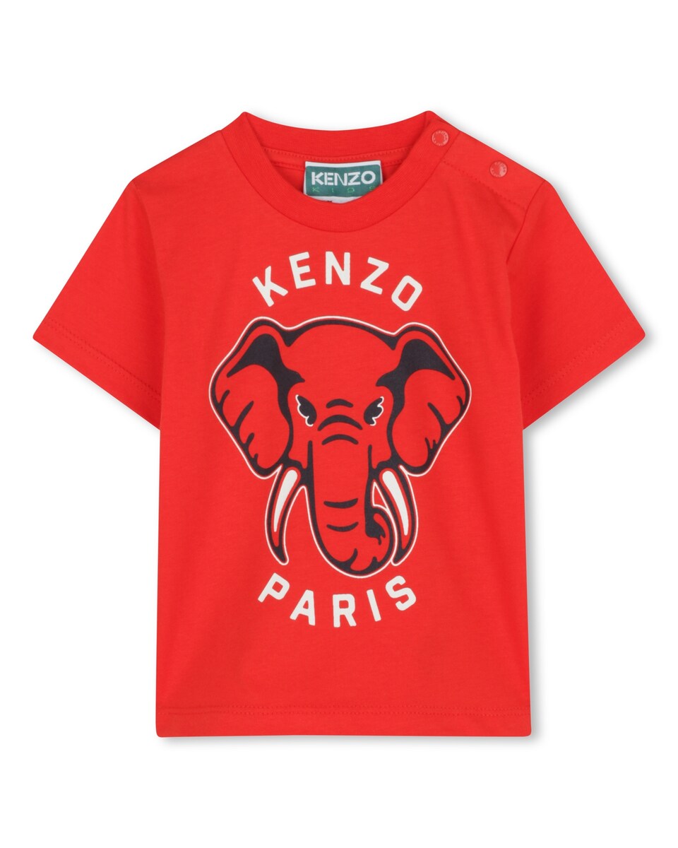 Camiseta de bebé de algodón con ilustración frontal · Kenzo Kids
