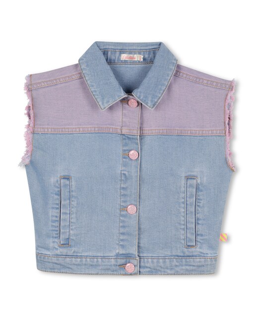 Imagen 0 de Cazadora de niña denim sin mangas