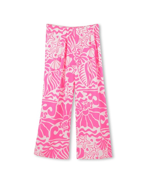 Imagen 0 de Pantalón de niña estampado con cremallera lateral