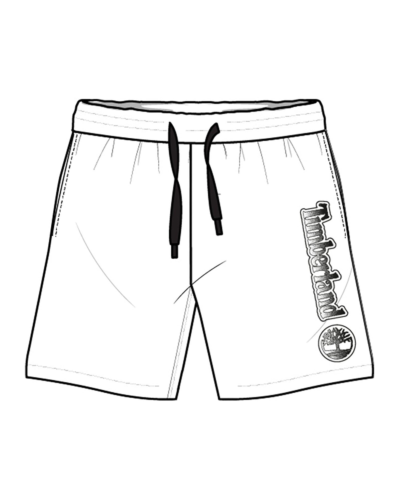 Bermudas de niño con estampado grande - Timberland - Blanco Blanco-1