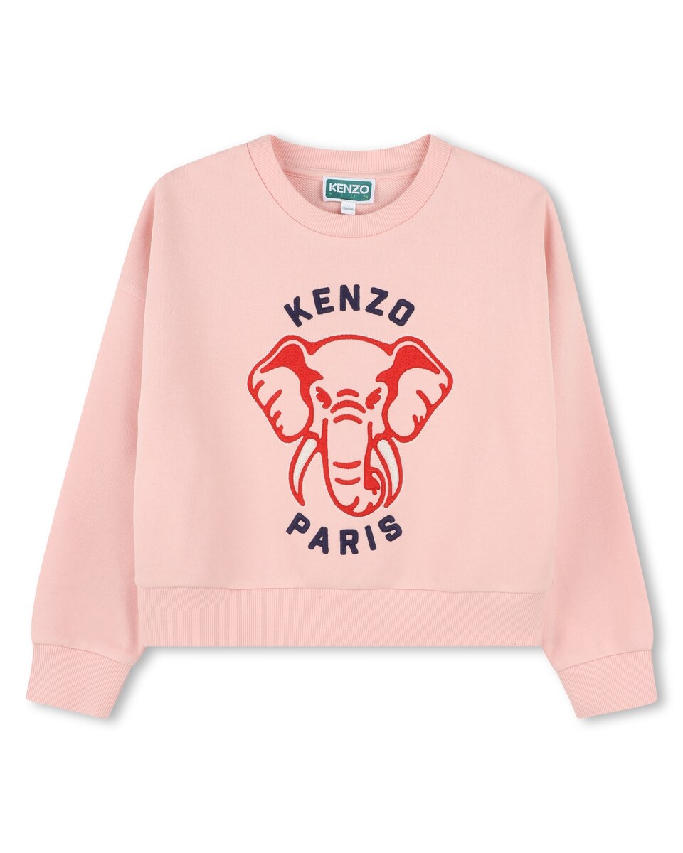 Sudadera de niña en color rosa de algodón · Kenzo Kids · El Corte