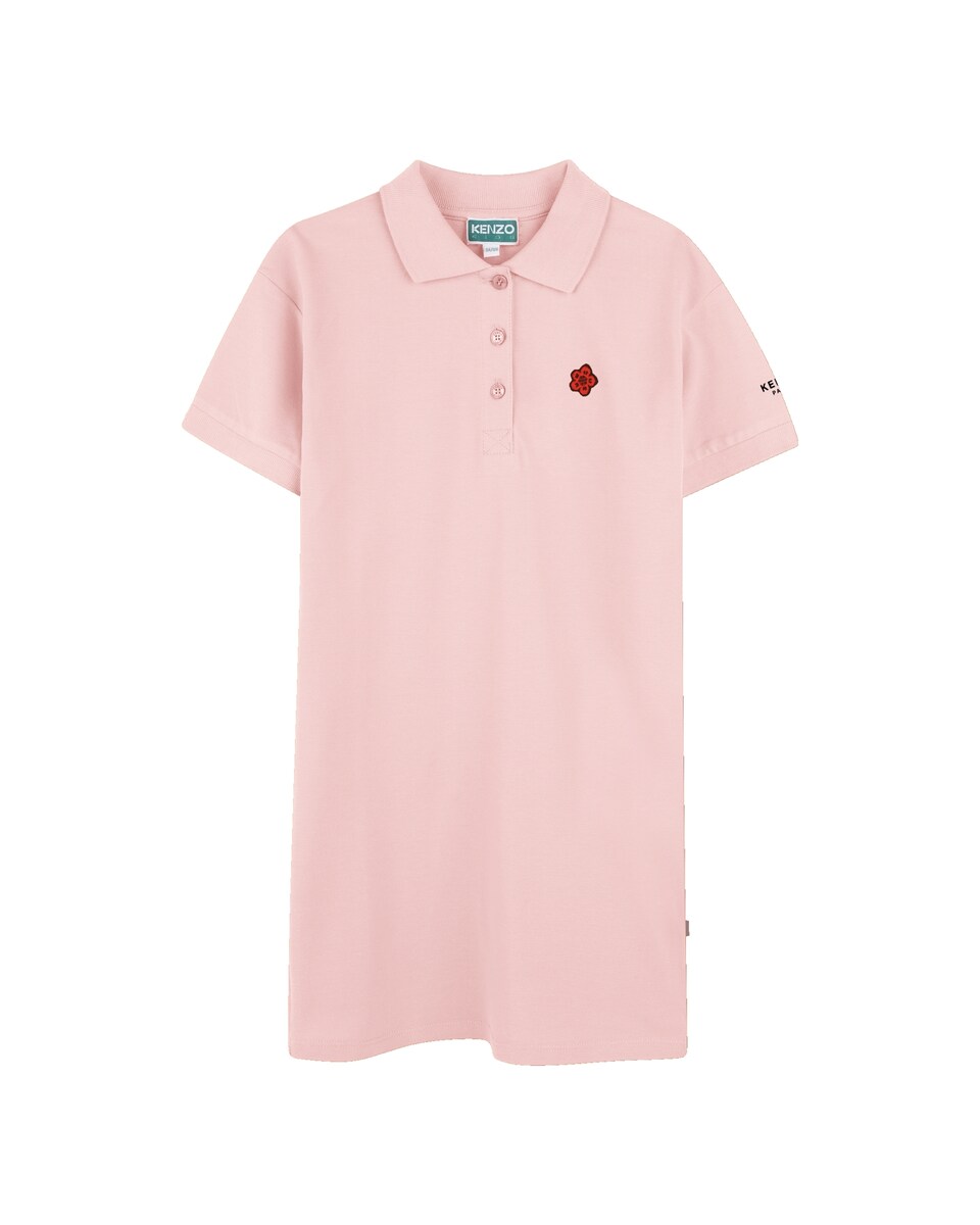 Vestido de niña en color rosa de algodón · Kenzo Kids · El Corte