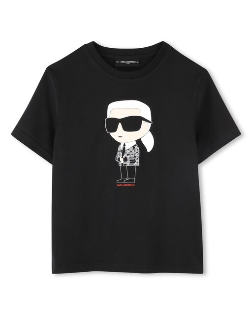 Imagen 0 de Camiseta de bebé niño de algodón con ilustración frontal