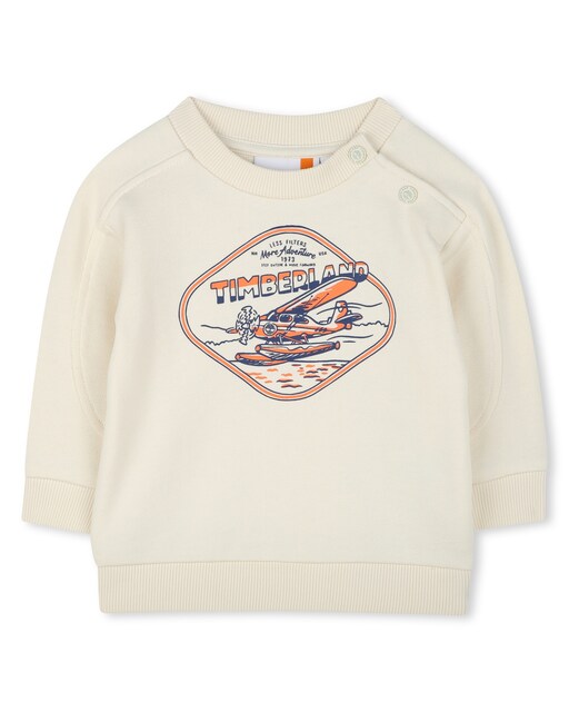 Imagen 0 de Sudadera de bebé niño en color natural de manga larga