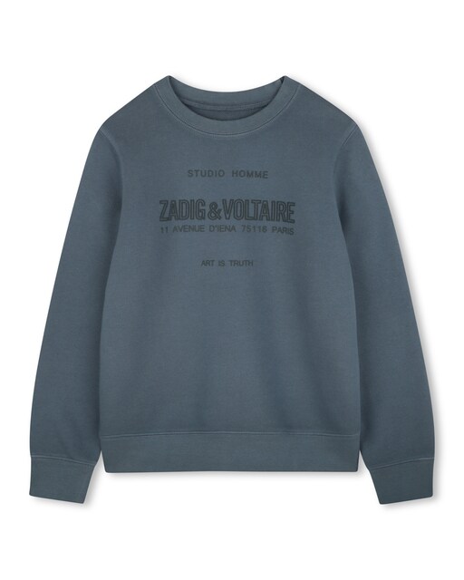 Imagen 0 de Sudadera de niño con cuello redondo 100% algodón