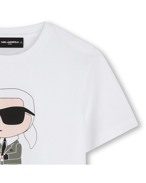 Imagen 0 de Camiseta de bebé niño de algodón con ilustración frontal