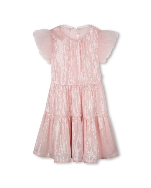 Imagen 0 de Vestido de bebé niña en color rosa de manga corta
