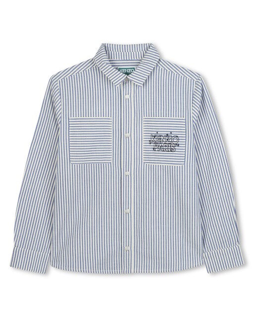 Imagen 0 de Camisa de bebé a rayas de algodón