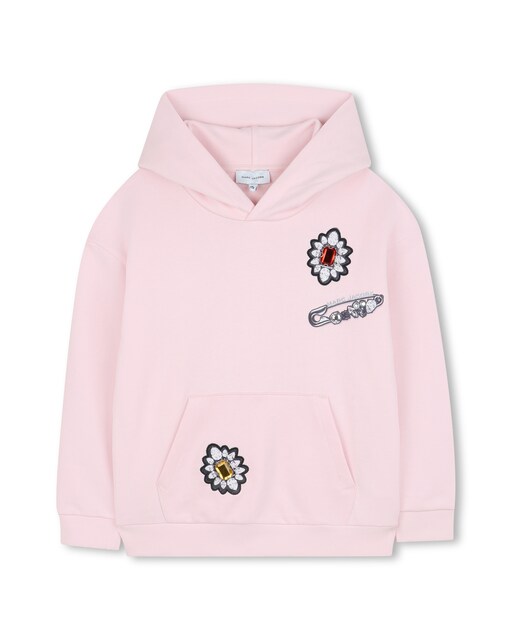 Imagen 0 de Sudadera de niña en color rosa de algodón