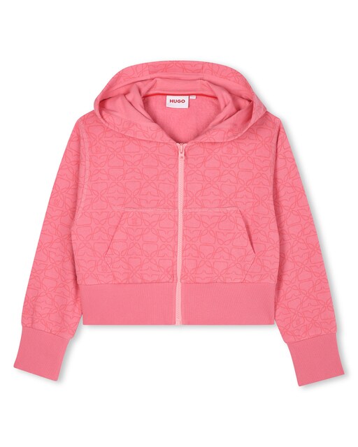 Imagen 0 de Chaqueta de niña en color rosa de manga larga