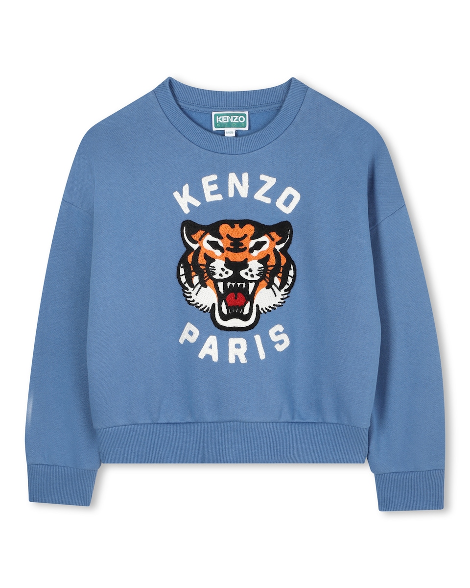 Sudadera de niña de algodón azul · Kenzo Kids · El Corte Inglés