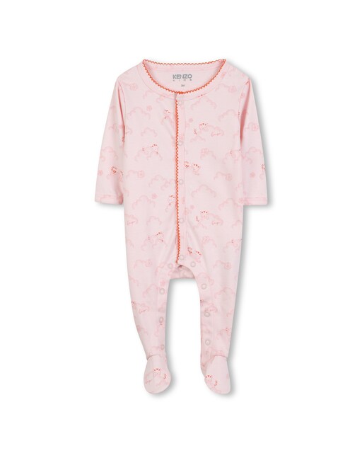 Imagen 0 de Pijama de bebé en color rosa de algodón